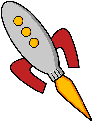 381x500 Spaceship Clipart