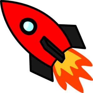 298x297 Spaceship Clipart Red Rocket