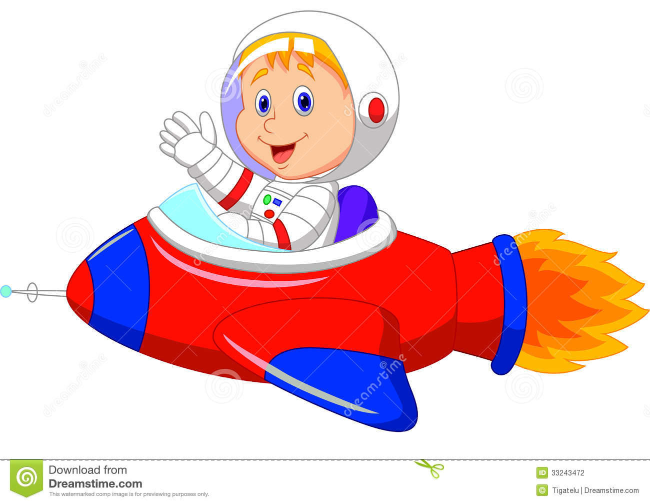 1300x1007 Cartoon Boy Astronaut In The Spaceship Stock Photography Baby