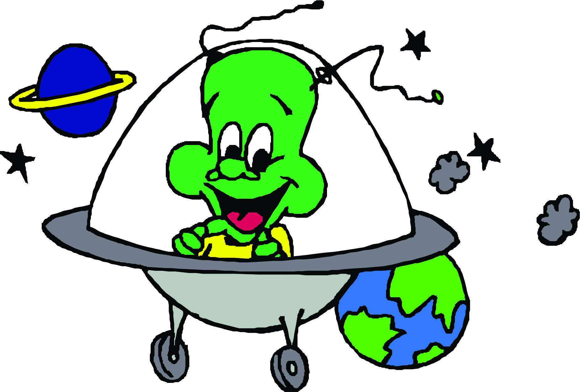 1850x1249 Spaceship Clipart Funny Alien