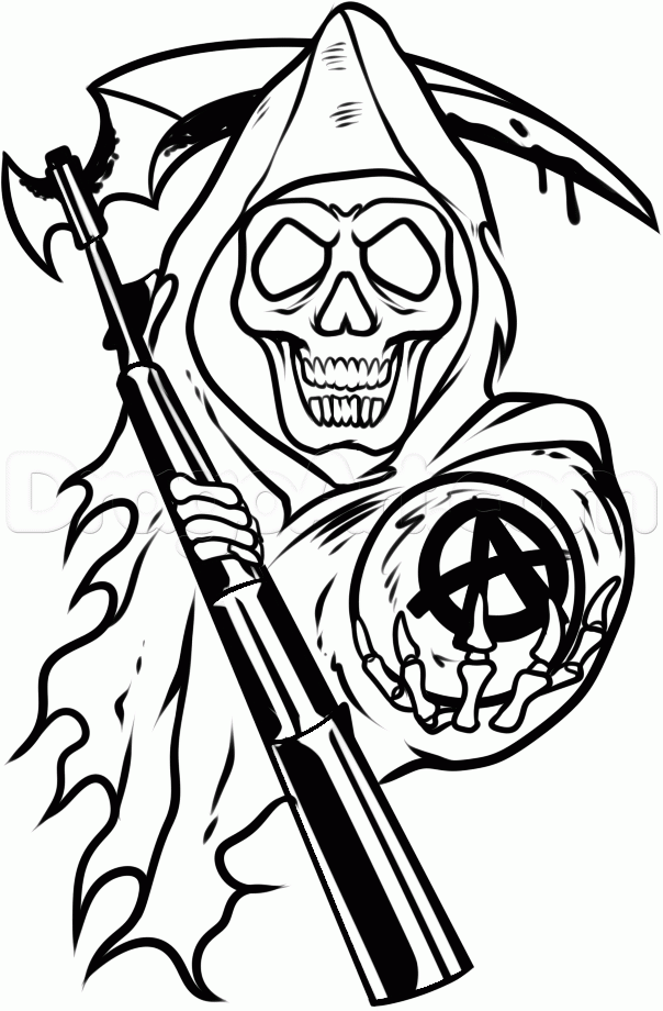 604x920 Anarchy Clipart Black And White