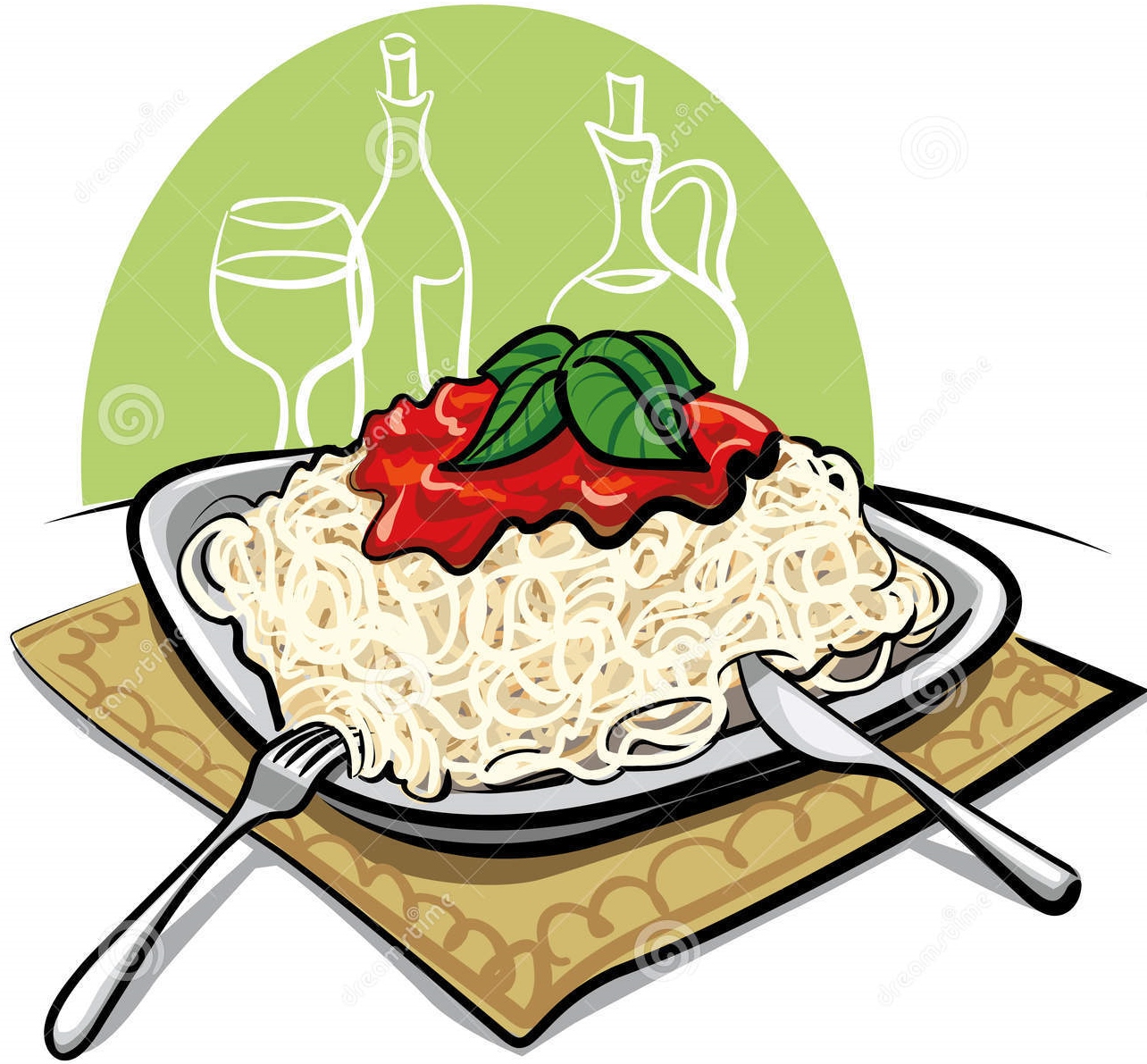 1284x1191 Clipart Spaghetti Dinner