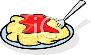 300x183 Pasta Clipart Plate Spaghetti