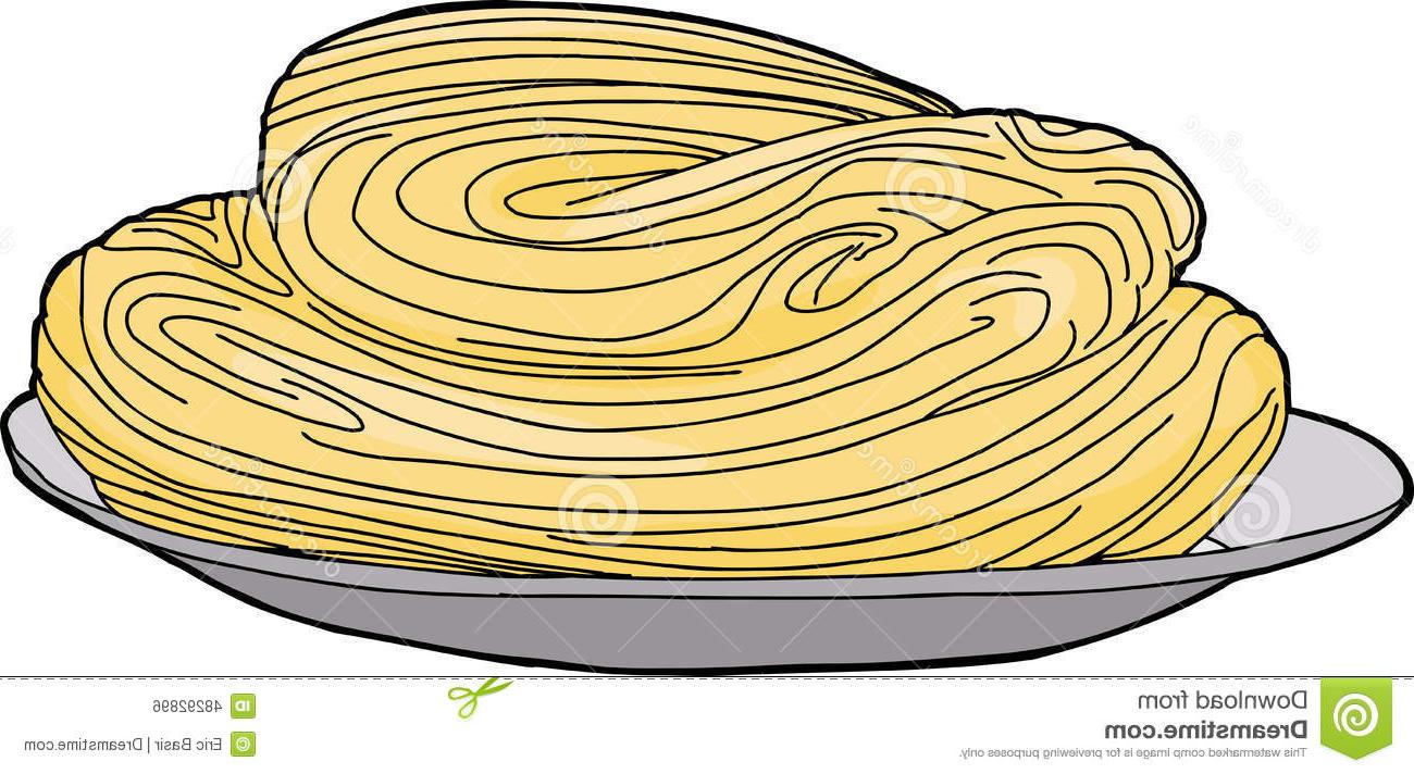 1300x712 Top Lots Pasta Isolated Hand Drawn Cartoon Spaghetti Plate Image