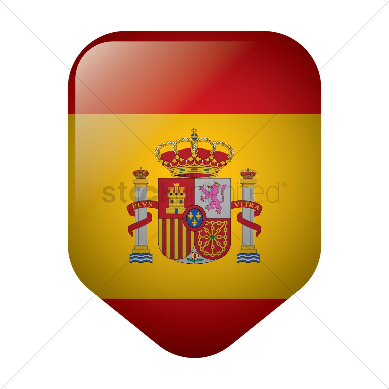 1300x1300 Spain Flag Icon Vector Image