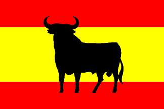 324x216 Flag With The Osborne Bull (Spain)