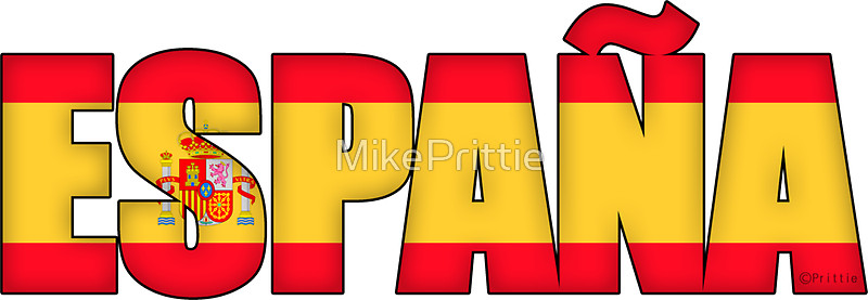 800x277 Spain Espana Flag Stickers By Mikeprittie Redbubble