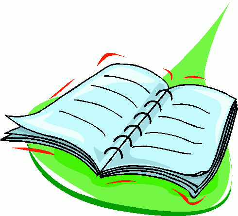 490x445 Notebook Clipart Spanish Book