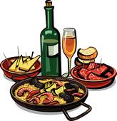 164x170 Spanish Food Clip Art