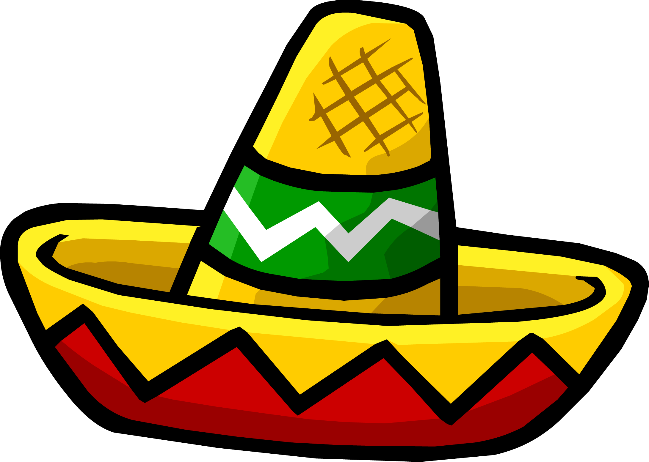 2182x1555 Spanish Clipart Sombrero