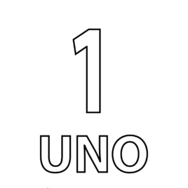 268x268 Coloring Pages In Spanish Numbers Archives