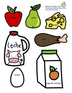 236x305 Printable Play Food In Spanish For Imaginative Play Amp Vocabulary