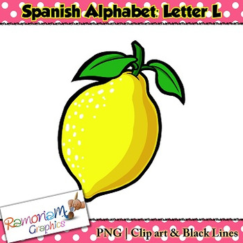 350x350 Spanish Alphabet Letter L Clip Art By Ramonam Graphics Tpt