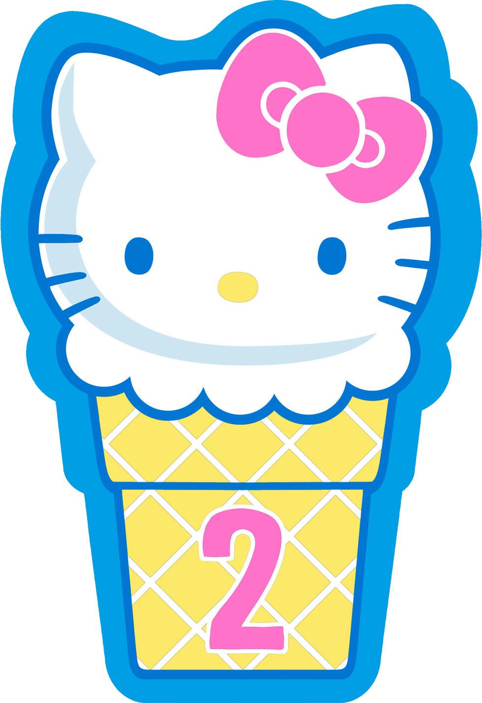 980x1430 Hello Ice Cream Cone Spanish Language 2nd Birthday Card