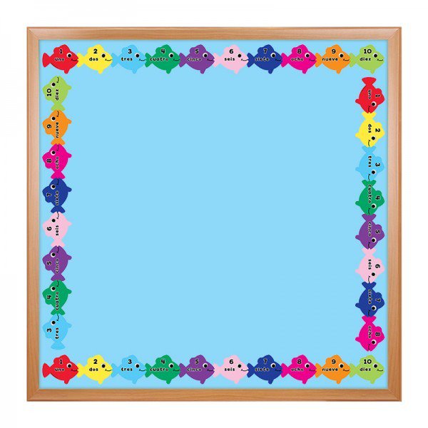 600x600 Counting In Spanish Fish Border