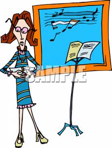 227x300 Free Clipart Of Music Teacher