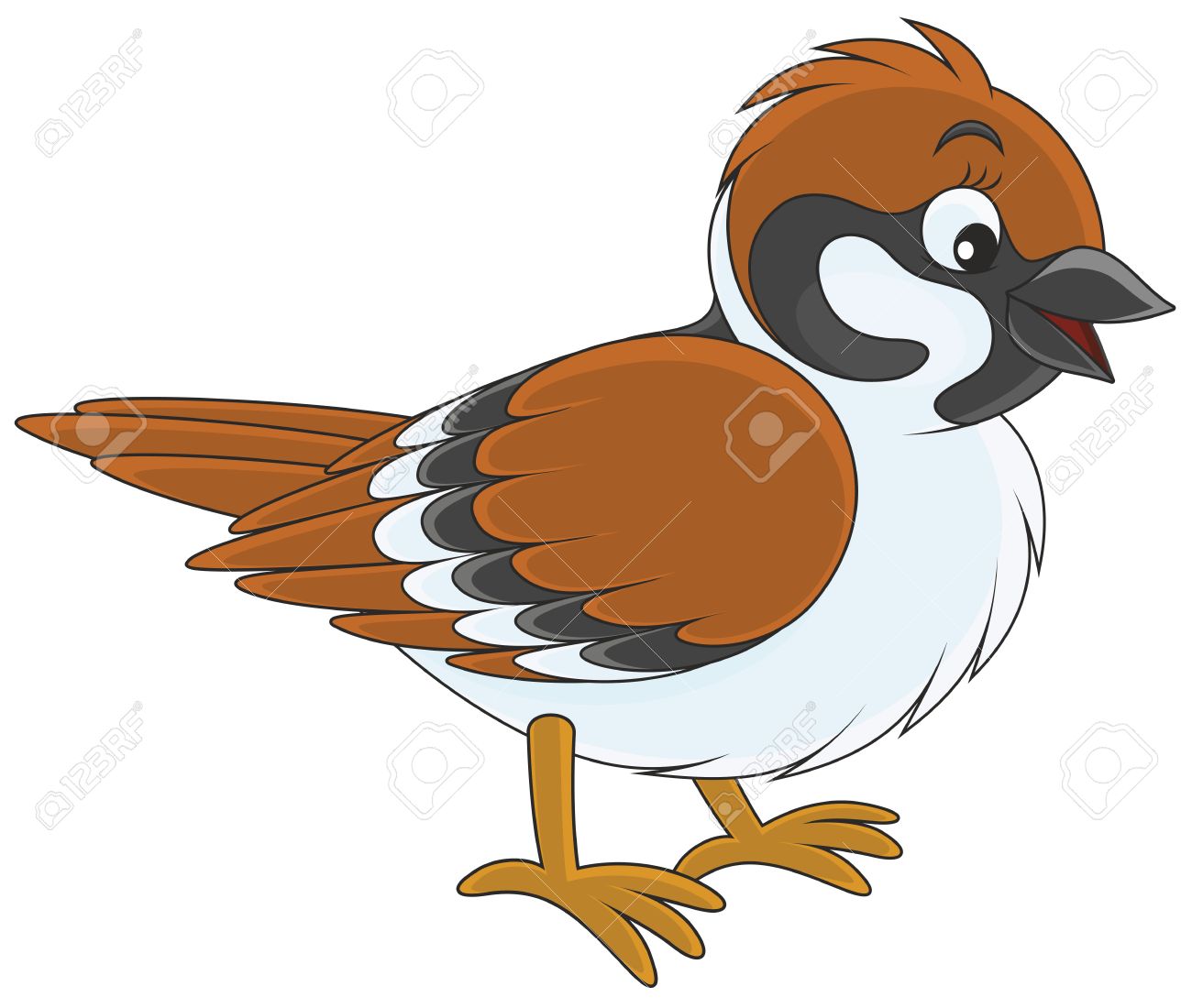 1300x1100 Sparrow Royalty Free Cliparts, Vectors, And Stock Illustration