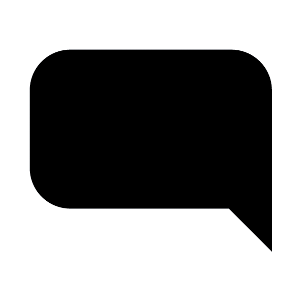 600x600 Speech Bubble Chalkboard Wall Sticker