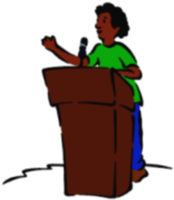 250x287 Public Speaking Clipart