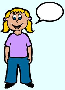 225x309 Student Speaking Clipart