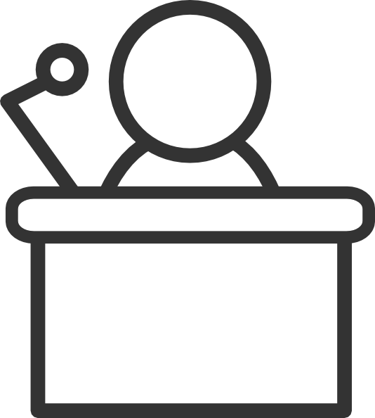 534x594 Bw Podium Clip Art