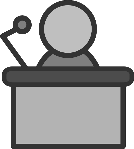 534x594 Speakers Clipart Podium