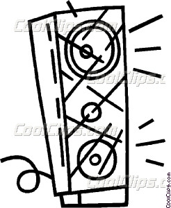 246x300 Stereo Speaker Vector Clip Art