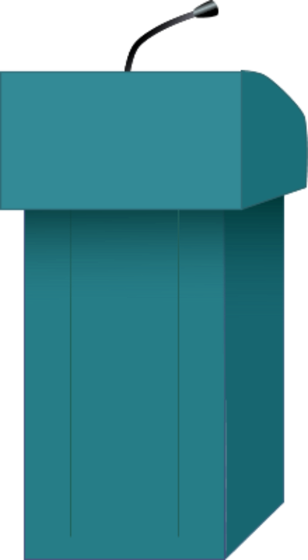 600x1091 Speakers Clipart Podium