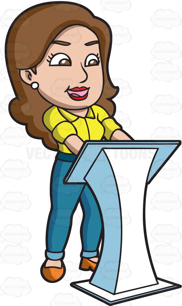 611x1024 Women Clipart Public Speaking