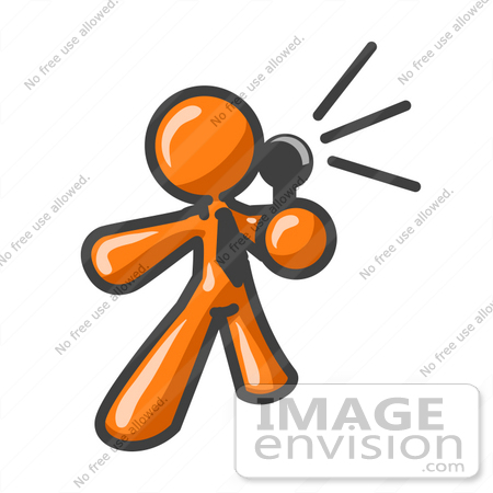 450x450 Cliprt Graphic Ofn Orange Guy Character Speaking Into