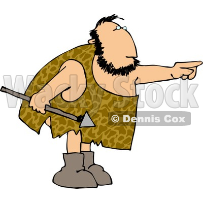 400x400 Holding A Spear And Pointing His Finger