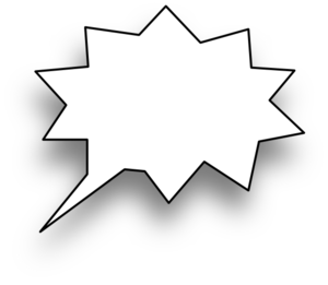 300x261 Speech Bubble Clip Art Party