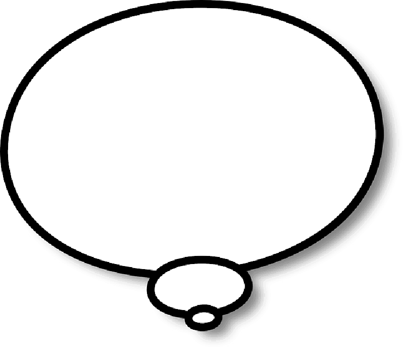 800x690 Think, Thinking, Speech Bubble, Speech Balloon, Balloon