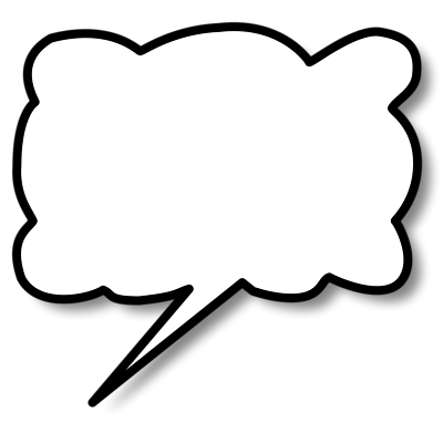 400x400 Comic Speech Bubbles
