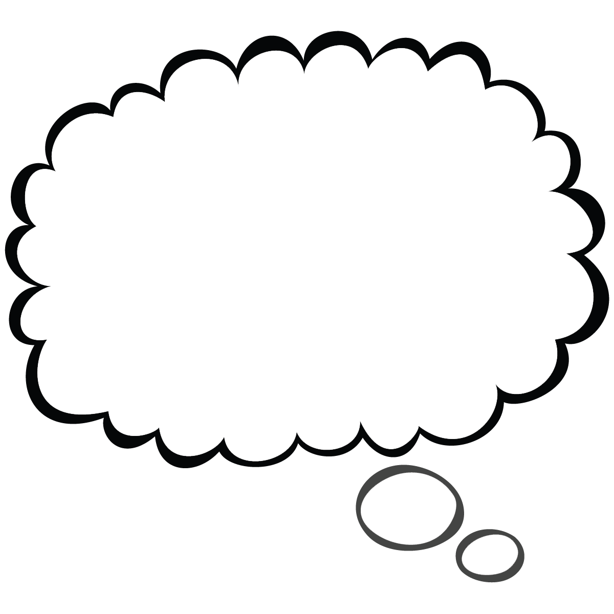 1200x1200 Word Bubble Clip Art