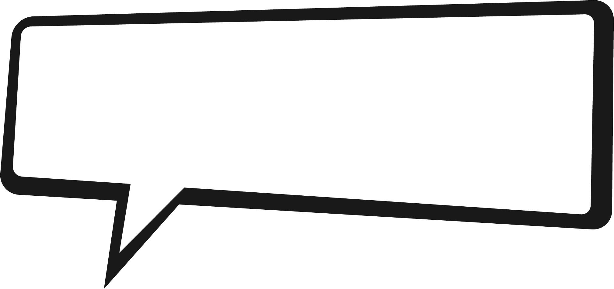 2018x951 Long Clipart Speech Bubble