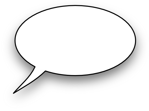 600x448 Speech Bubble Clip Art