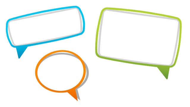 640x360 Speech Bubble Printable