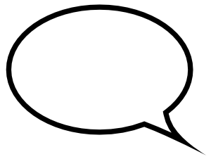 300x226 Speech Bubble Sharp Left
