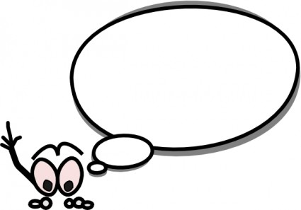 425x297 Thought Bubble Speech Clip Art