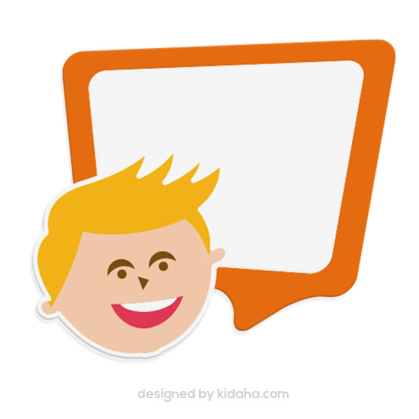 600x600 Free Education Clip Arts Boy With Blank Speech Bubble Free