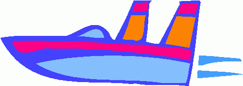 490x175 Speed Boat Clipart