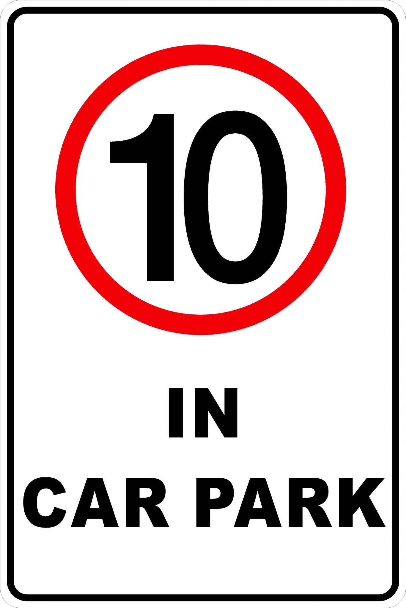 1366x2048 Car Park Speed Limit Discount Safety Signs Australia