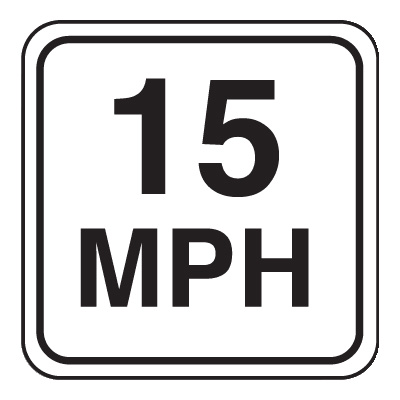 400x400 Mini Speed Limit Signs