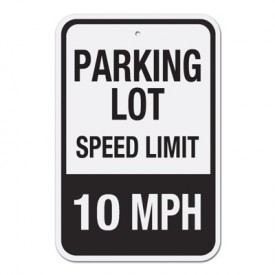275x275 Parking Lot Speed Limit Signs
