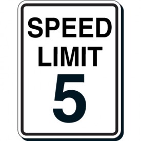 275x275 Reflective Speed Limit Sign Emedco