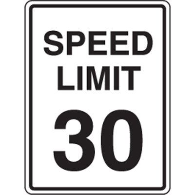 400x400 Reflective Speed Limit Signs
