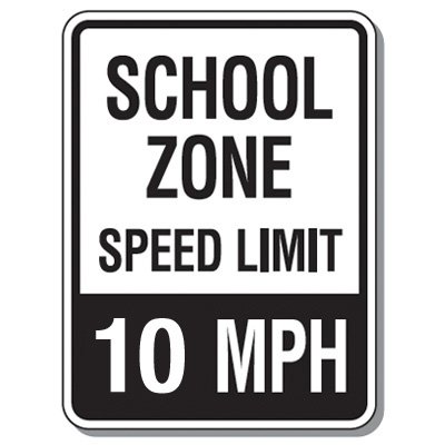 400x400 Speed Limit Signs