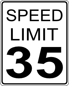243x300 35mph Speed Limit Sign Clip Art