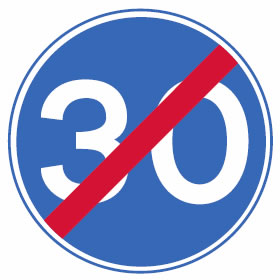 280x280 Advisory And Mandatory Speed Limit Signs Driving Test Tips